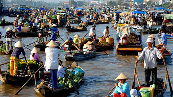 Miền Tây có bao nhiêu chợ nổi? Chợ nổi Phụng Hiệp Hậu Giang là một trong các chợ nổi lớn nhất miền Tây - Vietflavour
